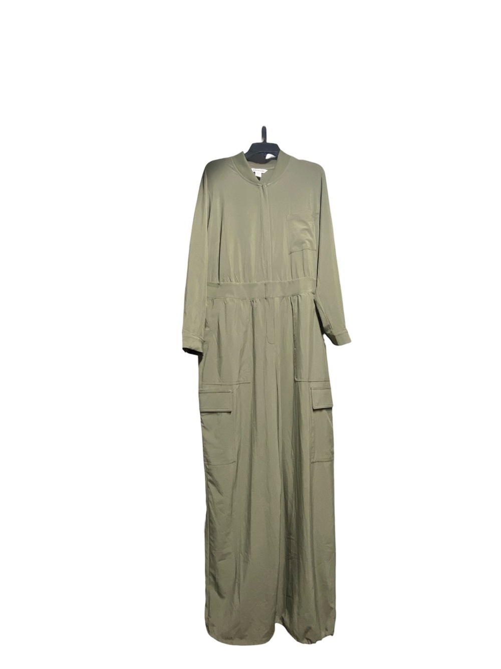 Athleta Olive Green Long Sleeve Jumpsuit-Style Dress